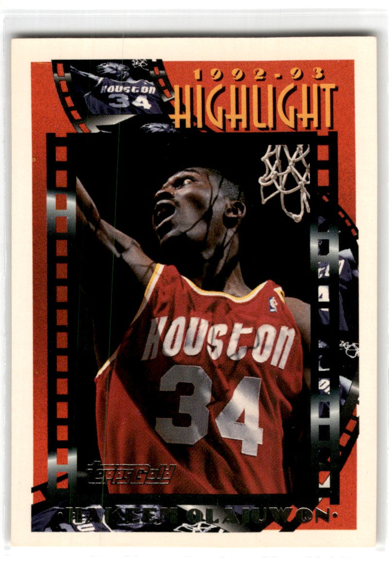 1993 Topps Hakeem Olajuwon Card 2 Default Title