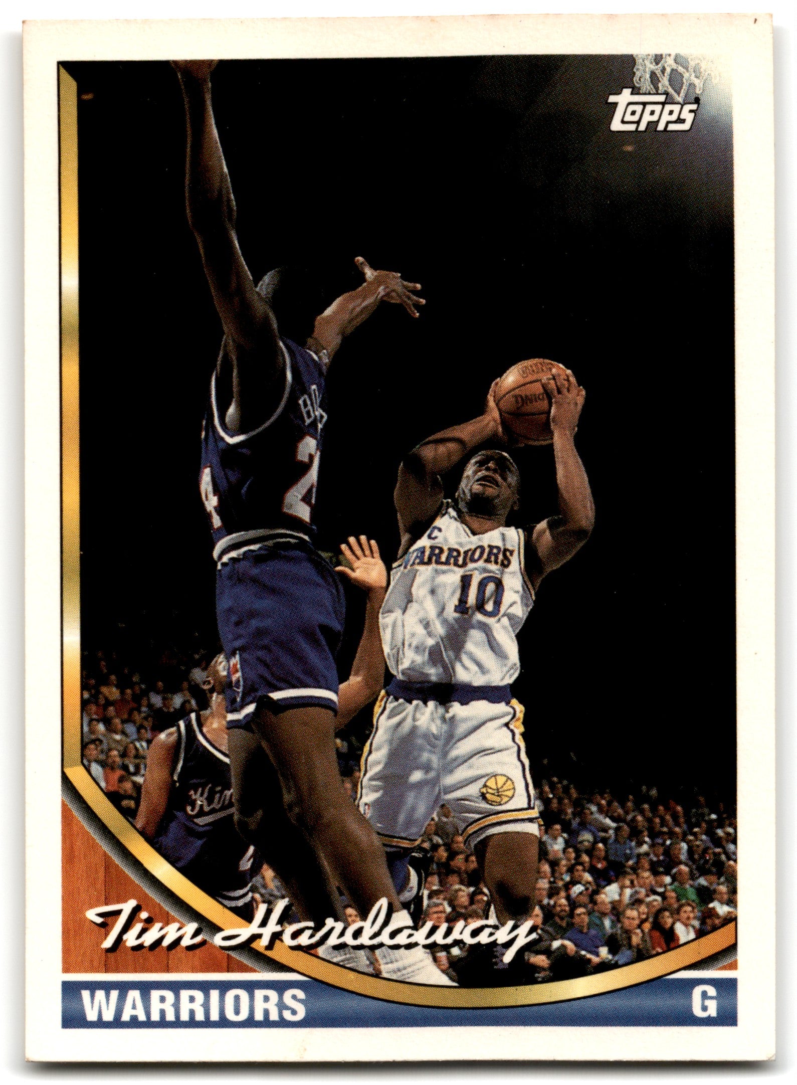1993 Topps Tim Hardaway Golden State Warriors Card 320