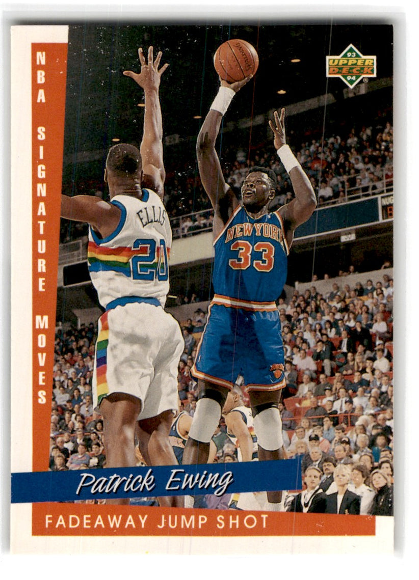 1993 Upper Deck NBA Signature Topps Trademark Moves Patrick Ewing Card 244 Default Title
