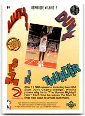 1993 Upper Deck Pro View Dominique Wilkins Atlanta Hawks 89