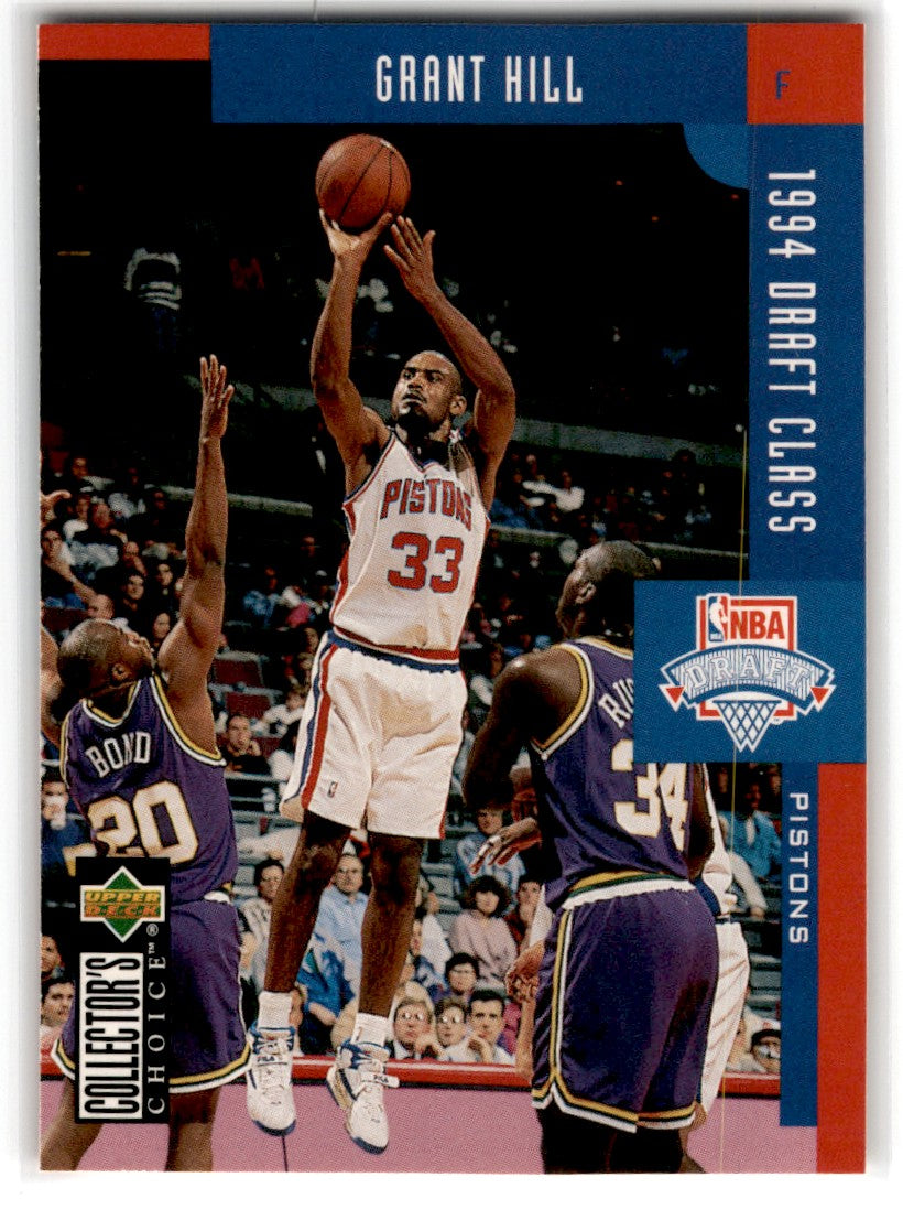 1994 Collector's Choice Japanese II Gold Signatures Grant Hill Card 409