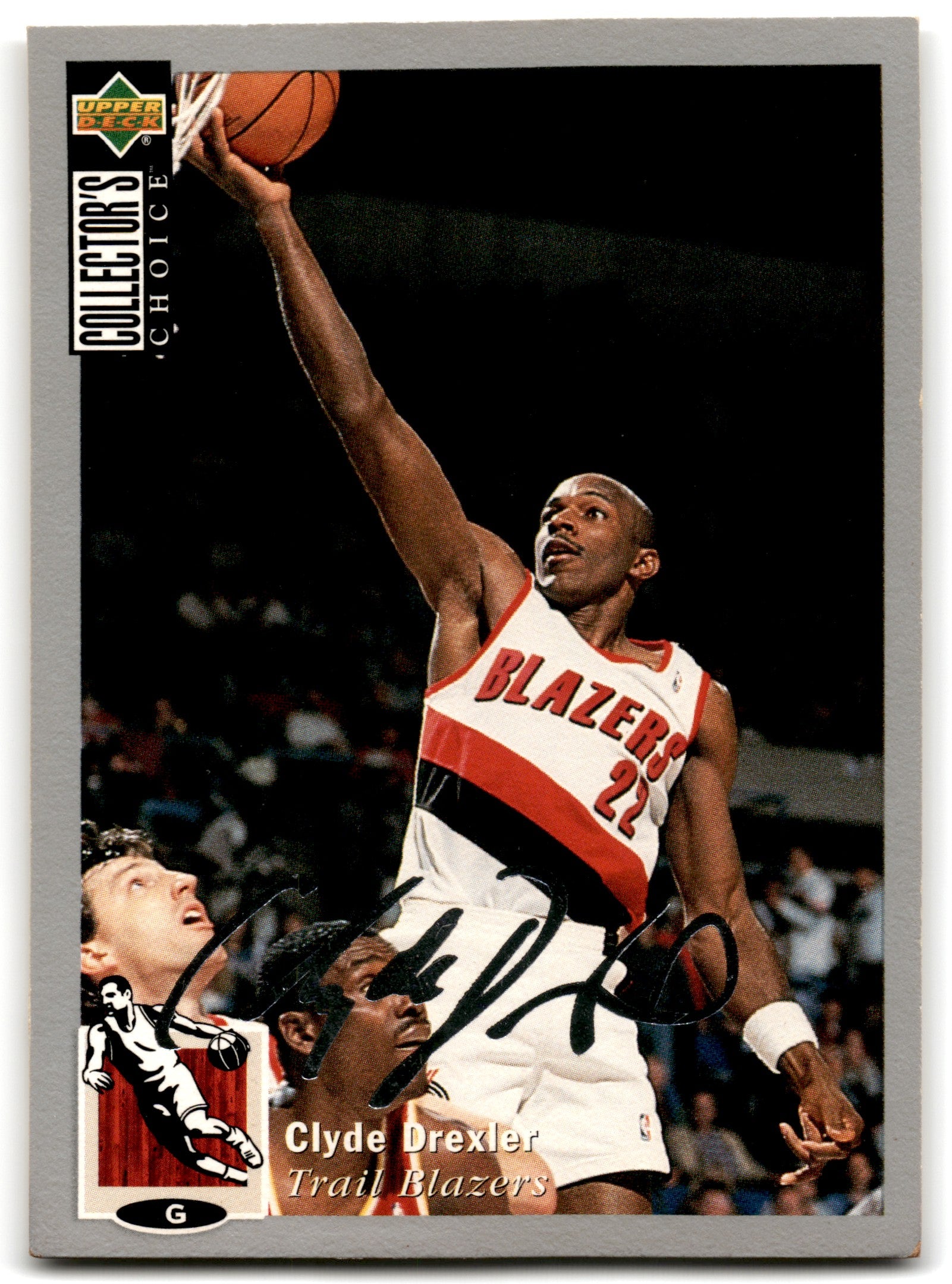 1994  Clyde Drexler Portland Trail Blazers Silver Card 22