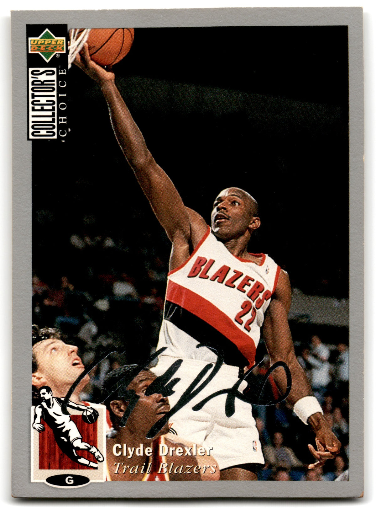 1994  Clyde Drexler Portland Trail Blazers Silver Card 22