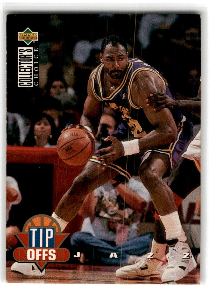 1994 Collectors Choice Tip offs Karl Malone Card 191 Default Title