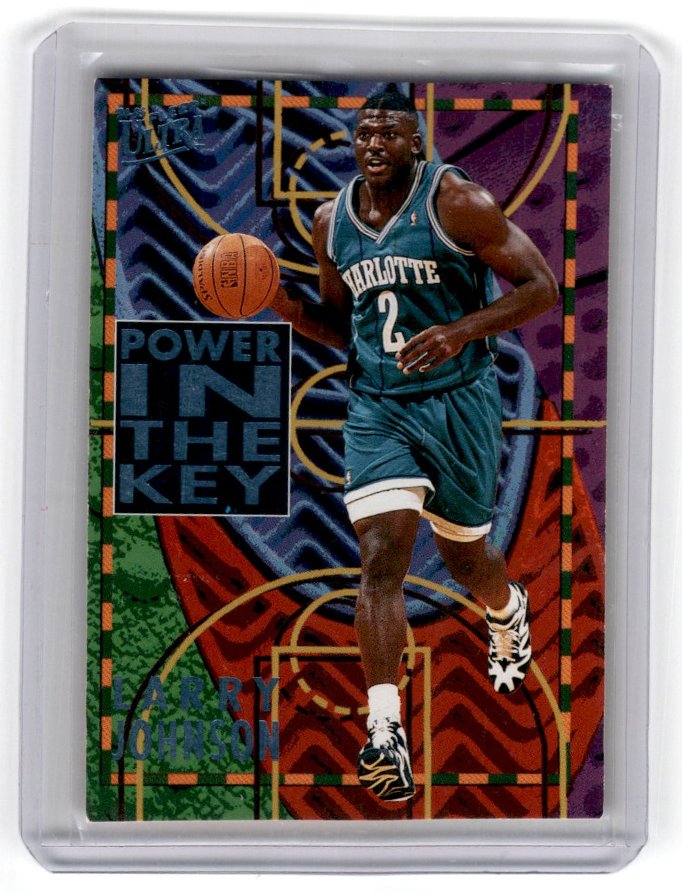 1994 Fleer Ultra Power in the Key Larry Johnson Card 4 Default Title