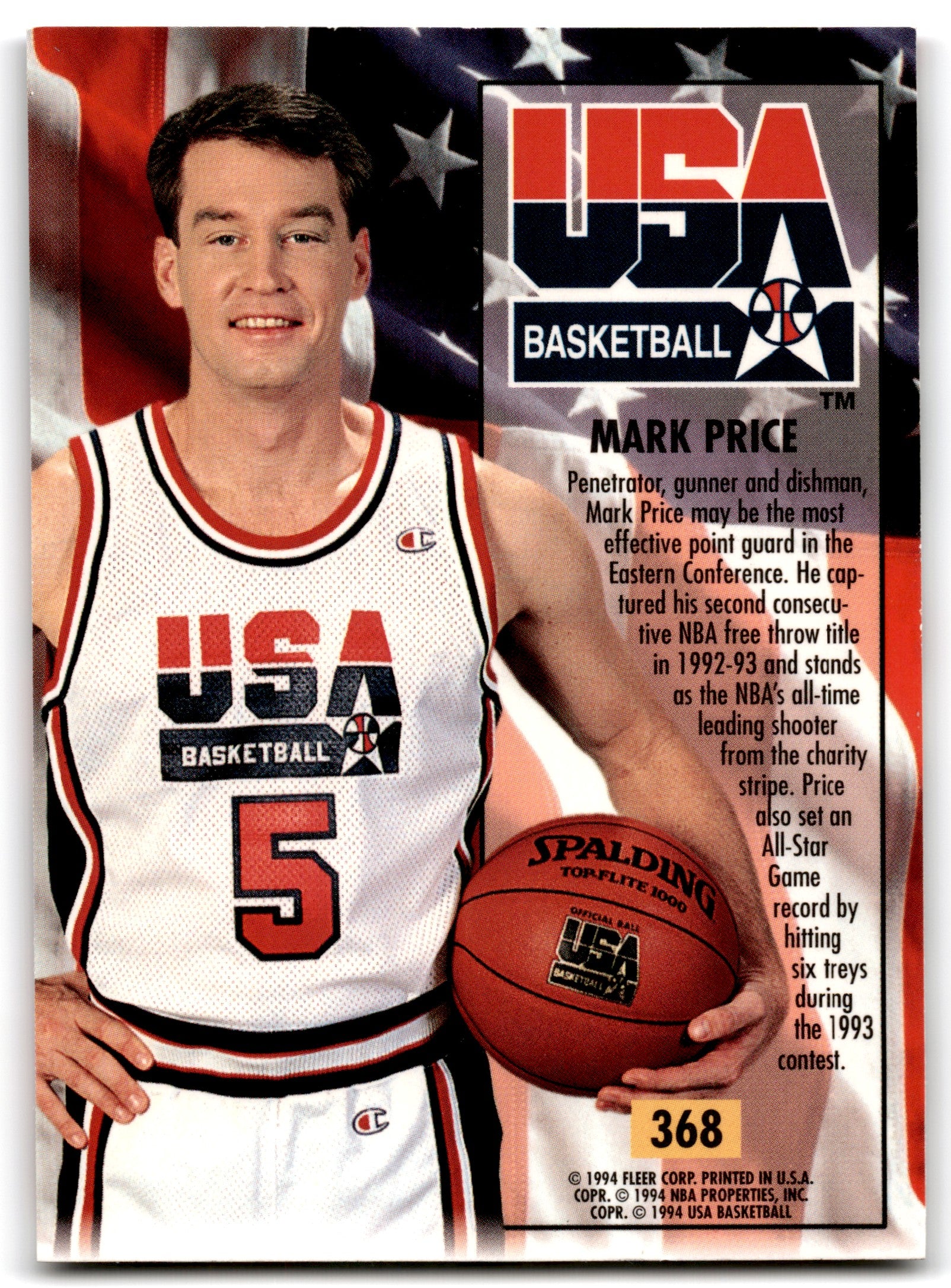 1994 Fleer Ultra Mark Price Cleveland Cavaliers Card#44