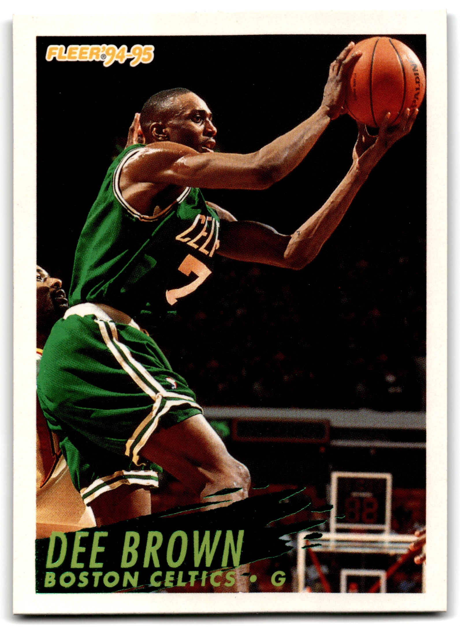 1994 Fleer Dee Brown Boston Celtics Card 10
