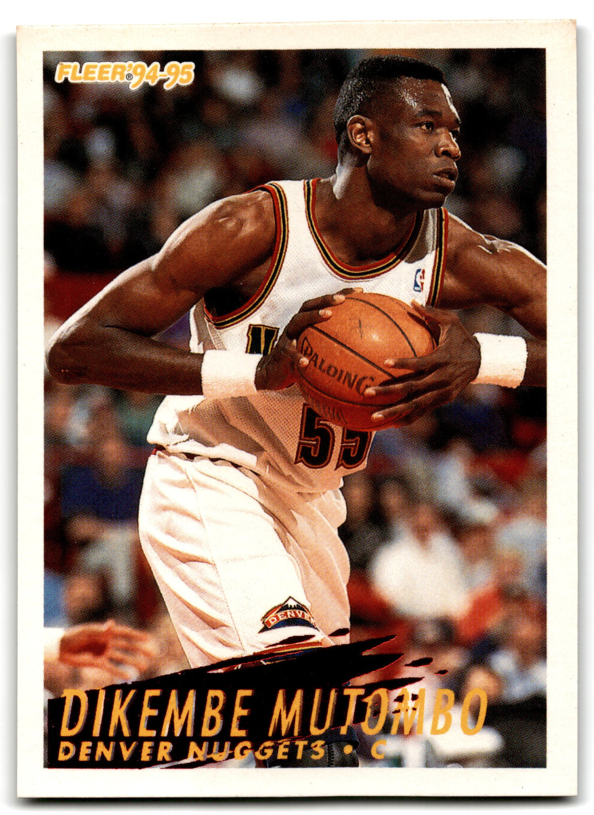 1994 Fleer Dikembe Mutombo Denver Nuggets Card 58