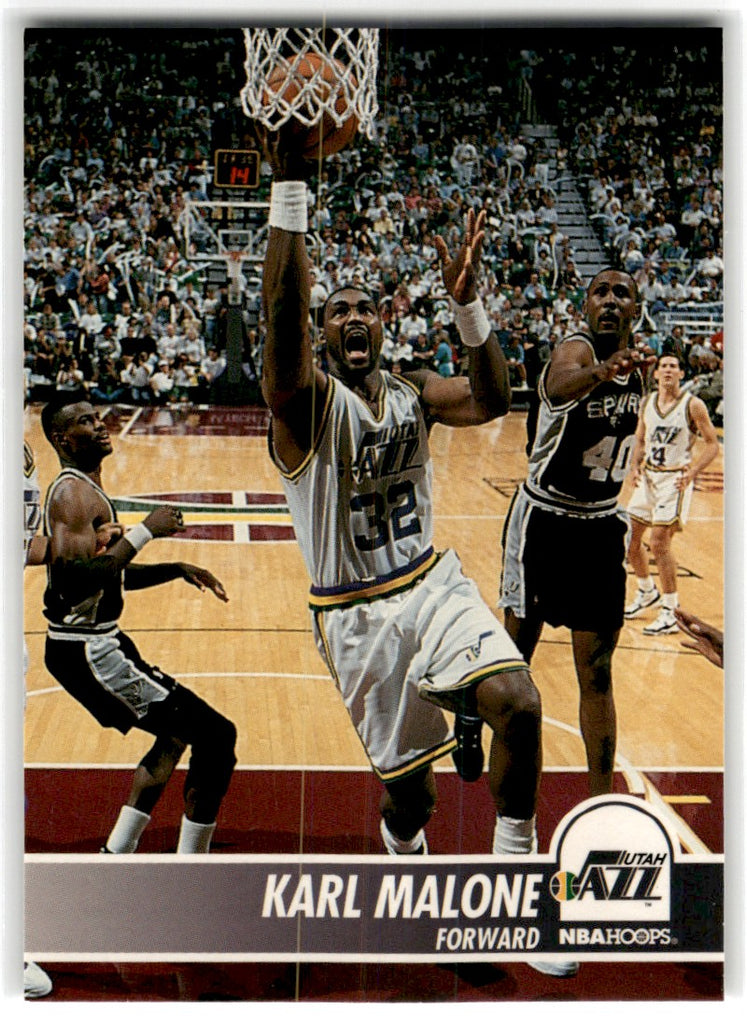 1991-92 NBA Hoops - [Base] #211 - Karl Malone