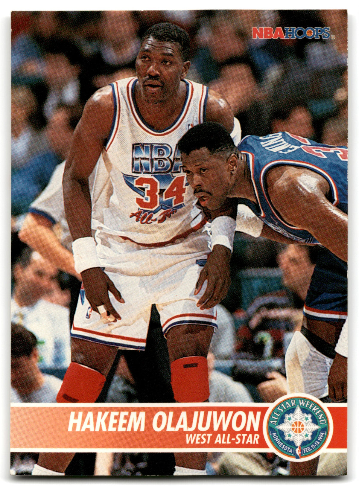 1994 Hoops Hakeem Olajuwon Houston Rockets Card 244