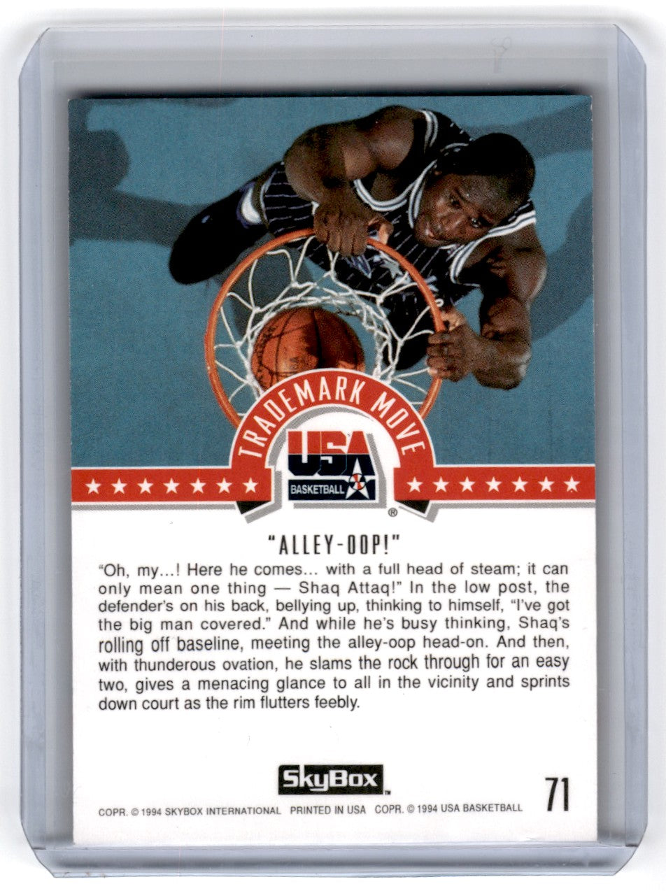 1994 SkyBox USA Shaquille O'Neal Basketball Card Card 71