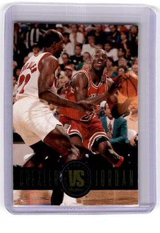 1994 Skybox Showdown Series Michael Jordan & Drexler Card SS11
