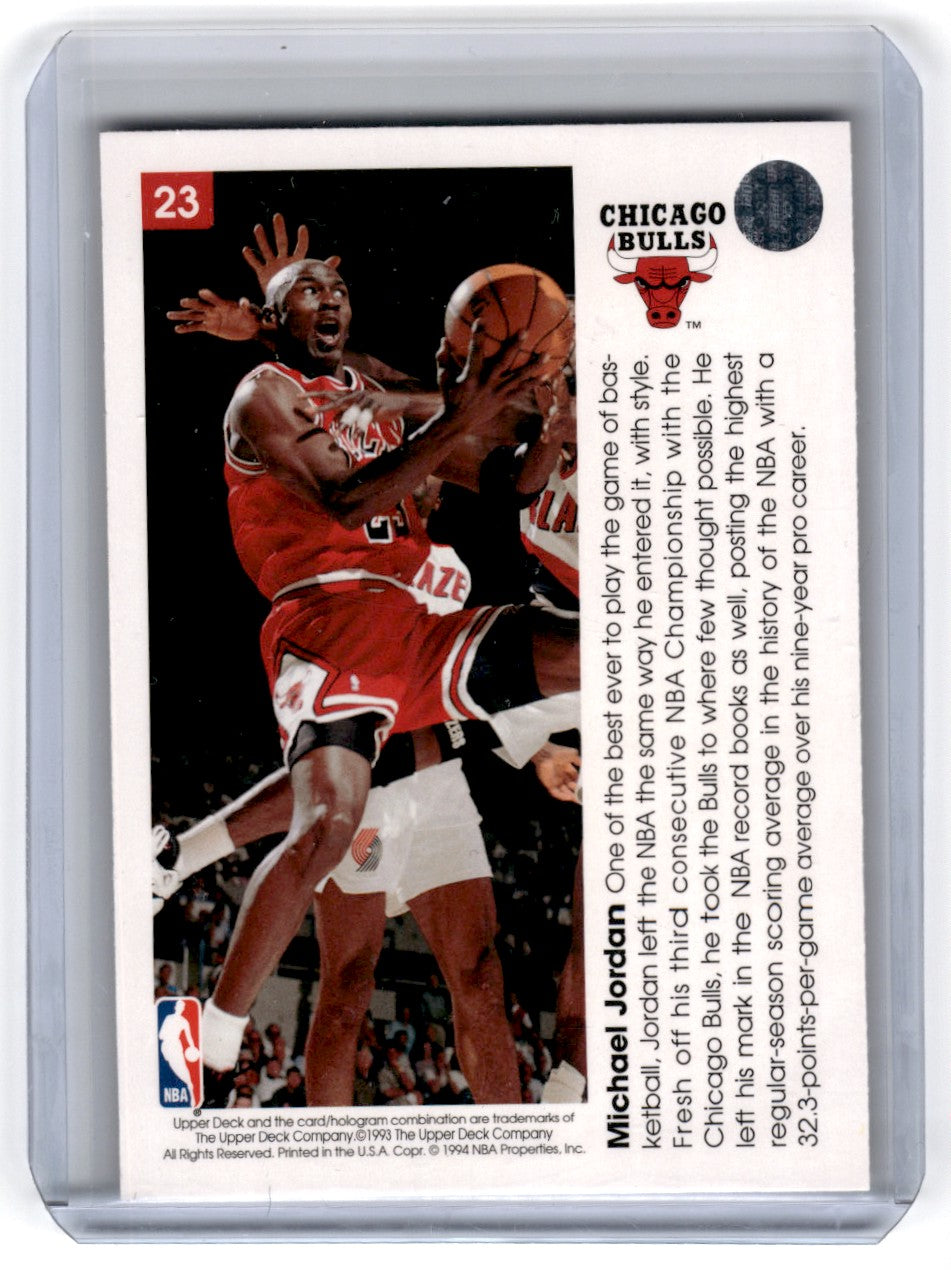 1993 Upper Deck Pro View Michael Jordan Card 23