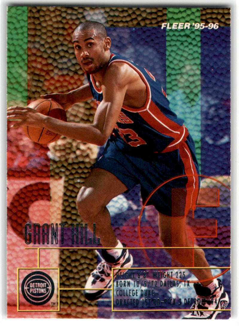1995 Fleer European Grant Hill Card 51 Default Title