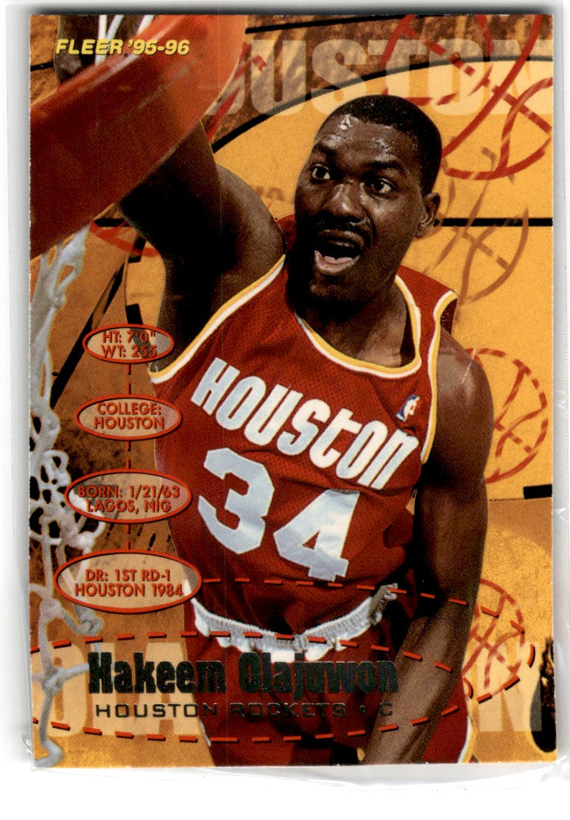 1995 Fleer European Hakeem Olajuwon Card 71 Default Title