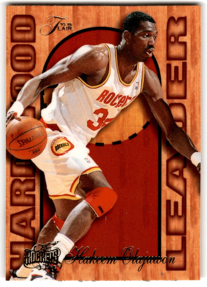 1995 Fleer Flair Hardwood Leader Hakeem Olajuwon Card 10 Default Title