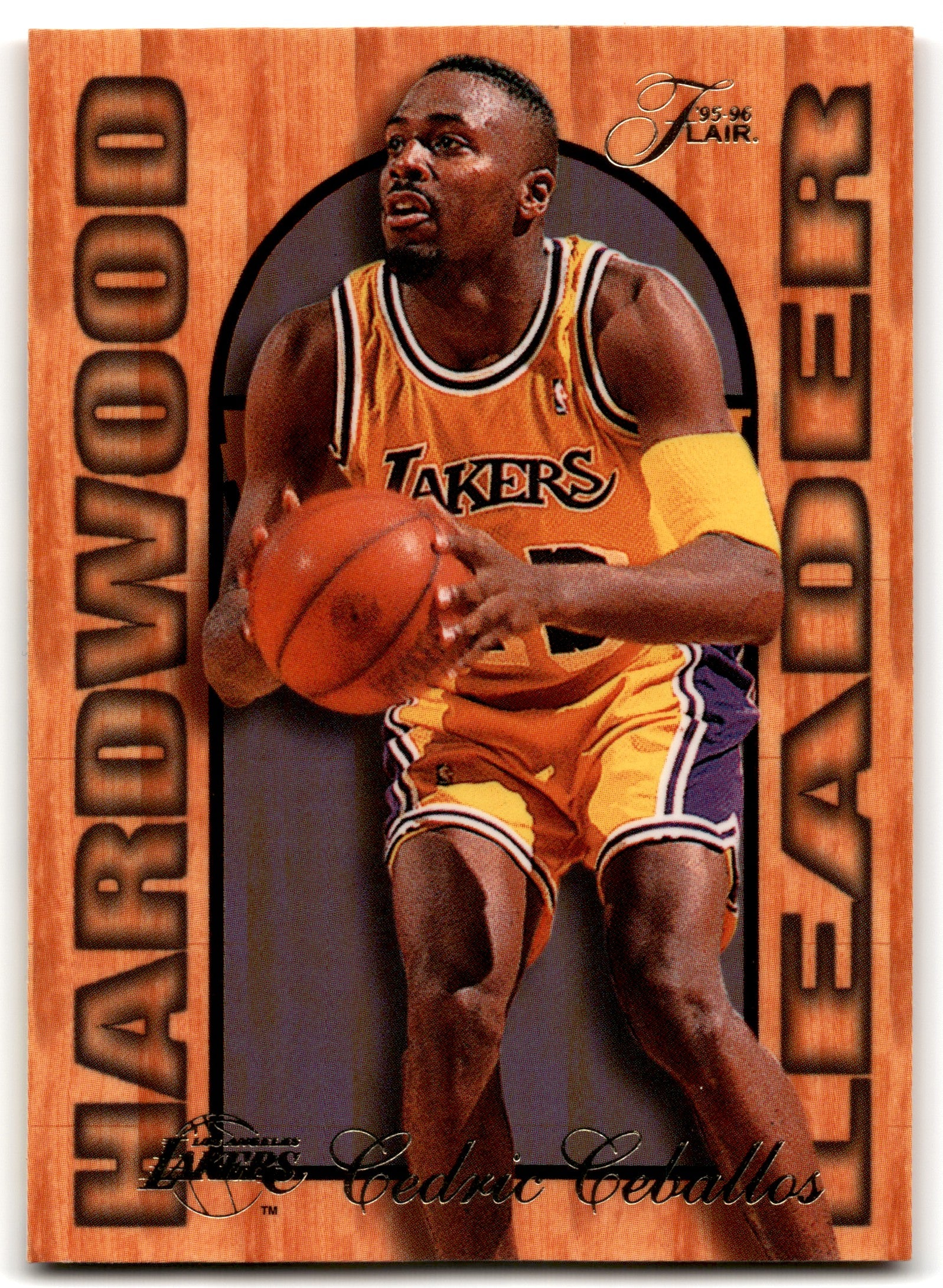 1995 Fleer Flair Hardwood Leader Cedric Ceballos Los Angeles Lakers 13