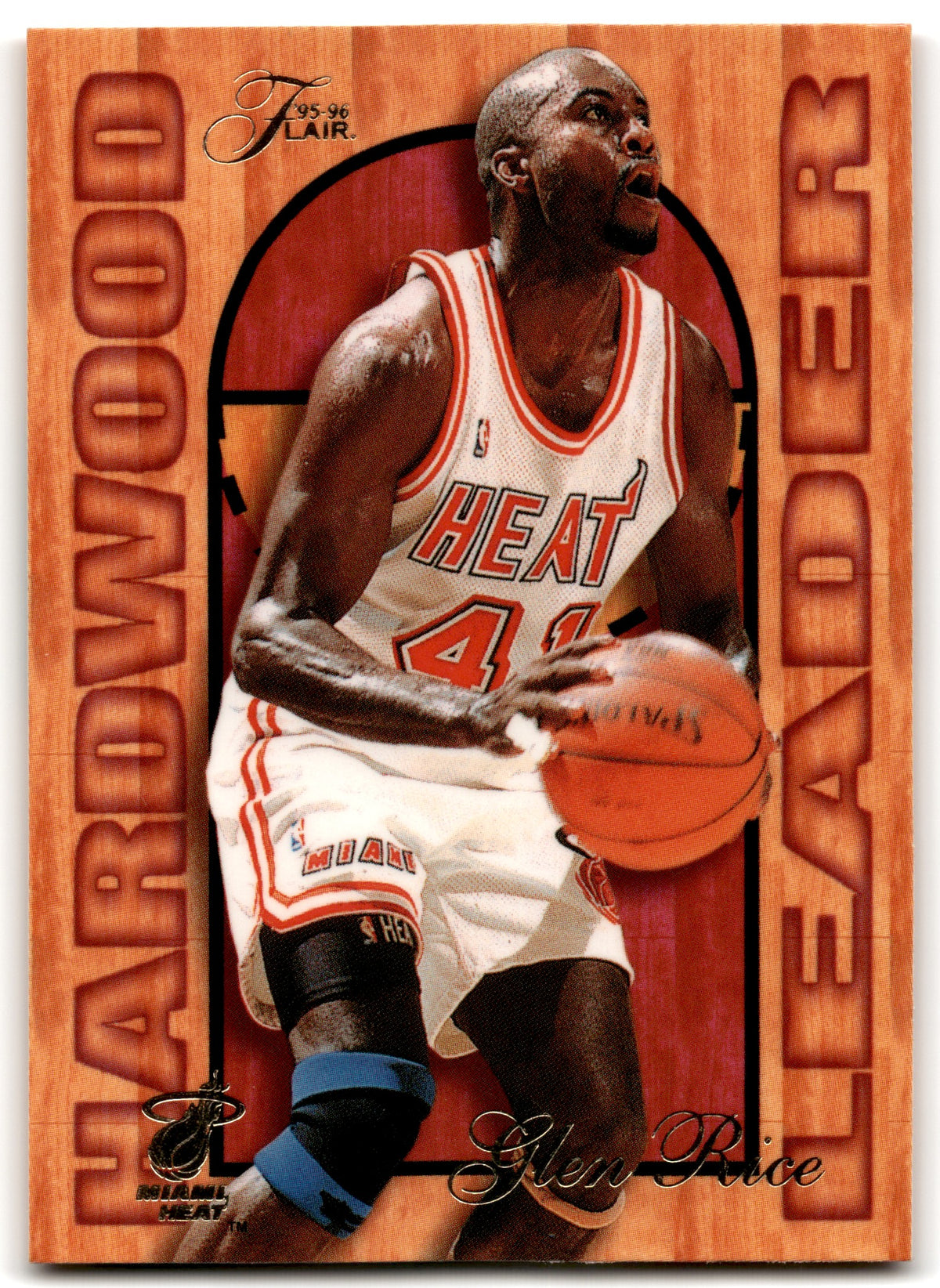 1995 Fleer Flair Hardwood Leader Glen Rice Miami Heat 14