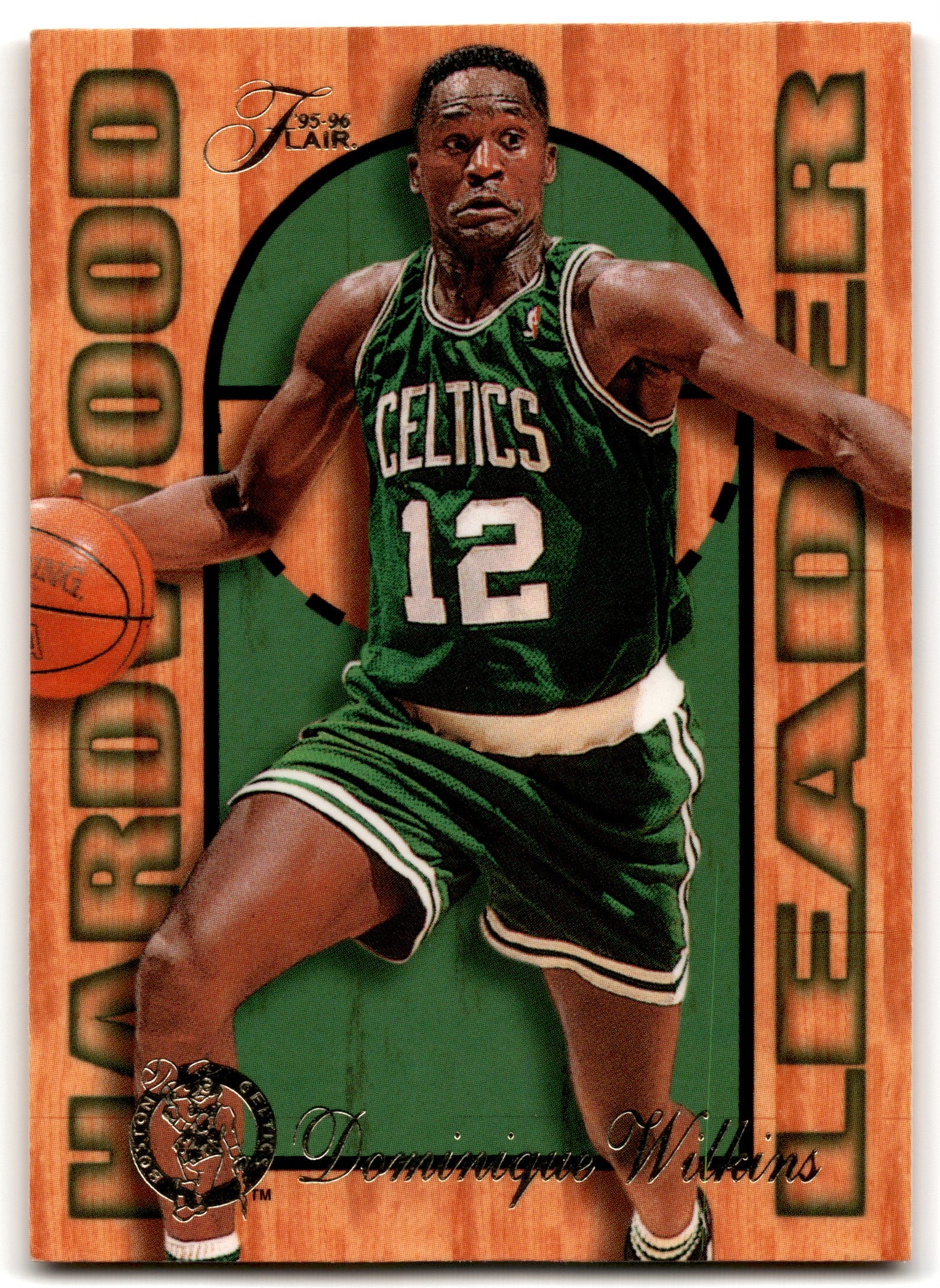 1995 Fleer Flair Hardwood Leader Dominique Wilkins Boston Celtics 2