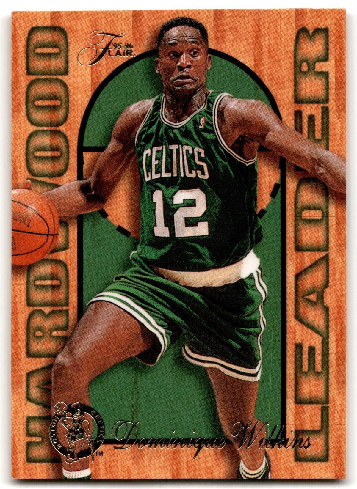 1995 Fleer Flair Hardwood Leader Dominique Wilkins Boston Celtics 2