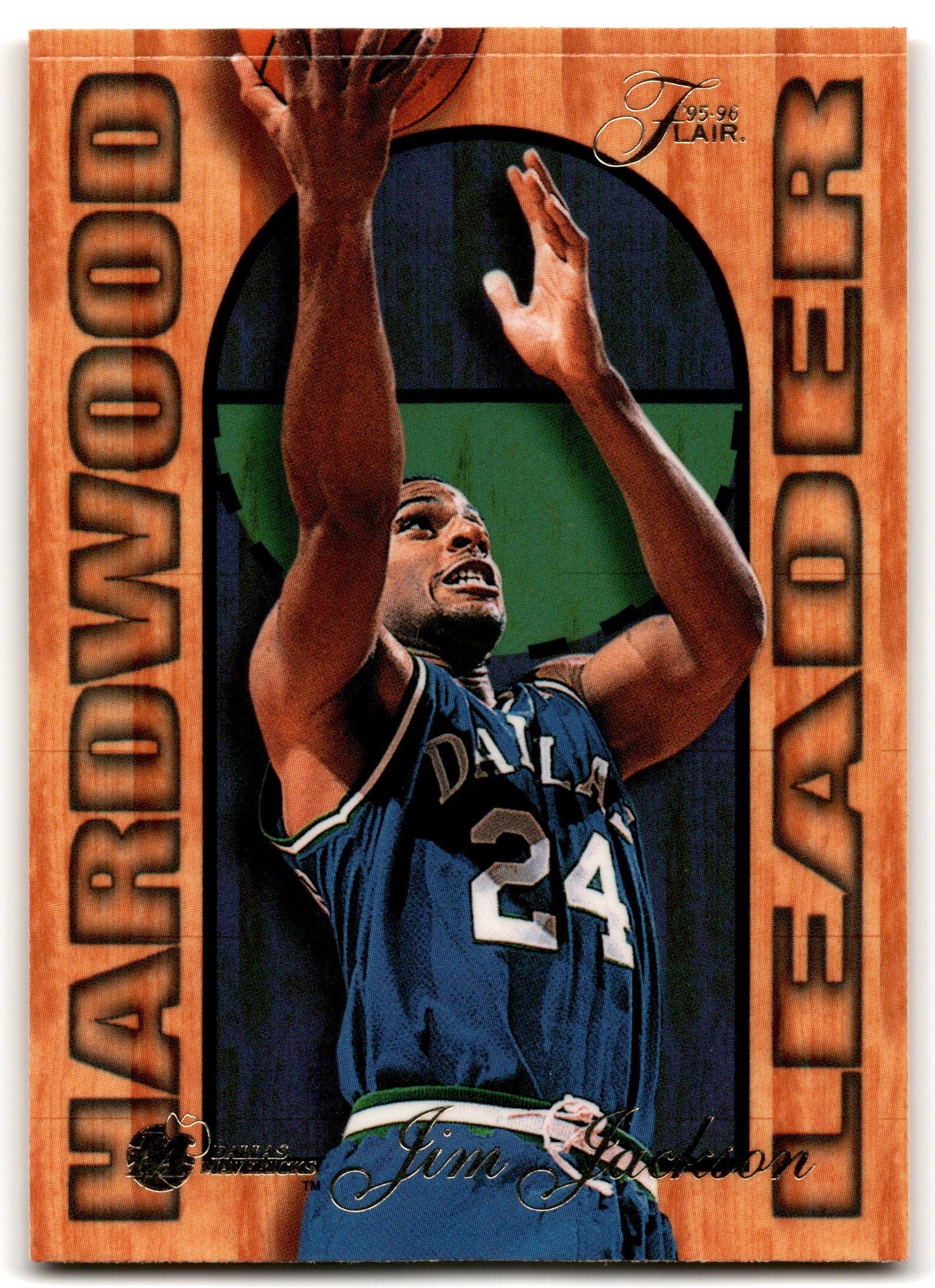 1995 Fleer Flair Hardwood Leader Jim Jackson Dallas Mavericks 6