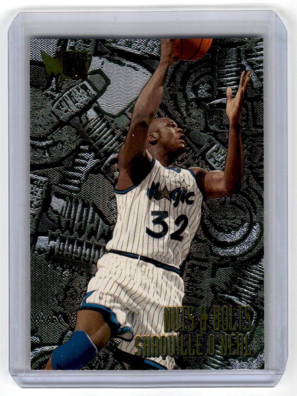 1995 Fleer Metal Nuts & Bolts Shaquille O'Neal Card 215