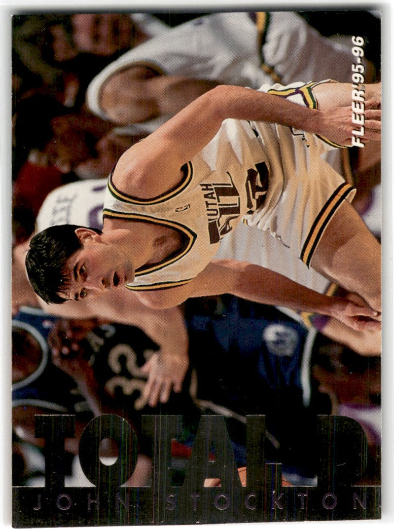 1995 Fleer Toital D John Stockton Card12 Default Title