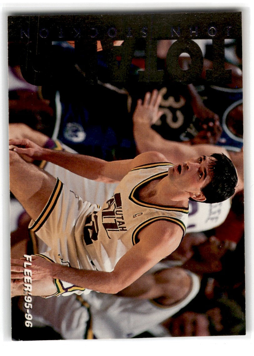 1995 Fleer John Stockton Card 190 Default Title