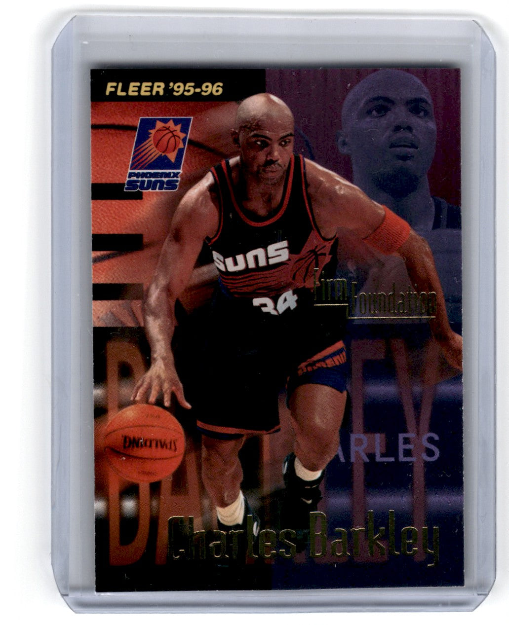 1995 Fleer Charles Barkley Firm Foundation Card 340
