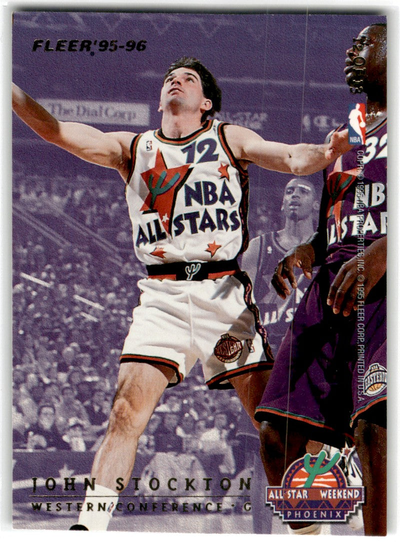 1995 Fleer John Stockton/Joe Dumars Card Default Title