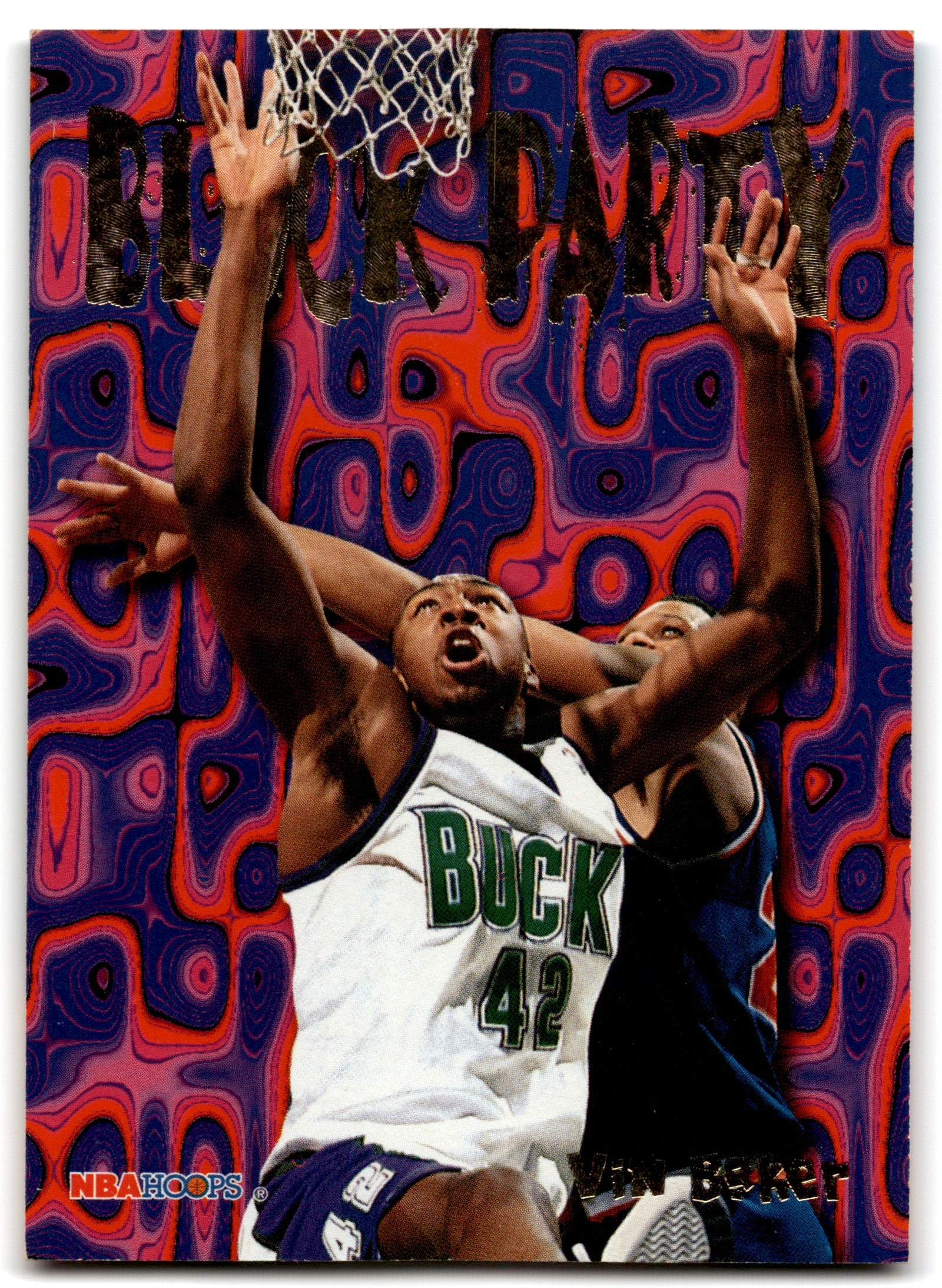 1995 Hoops Block Party Vin Baker Milwaukee Bucks 11