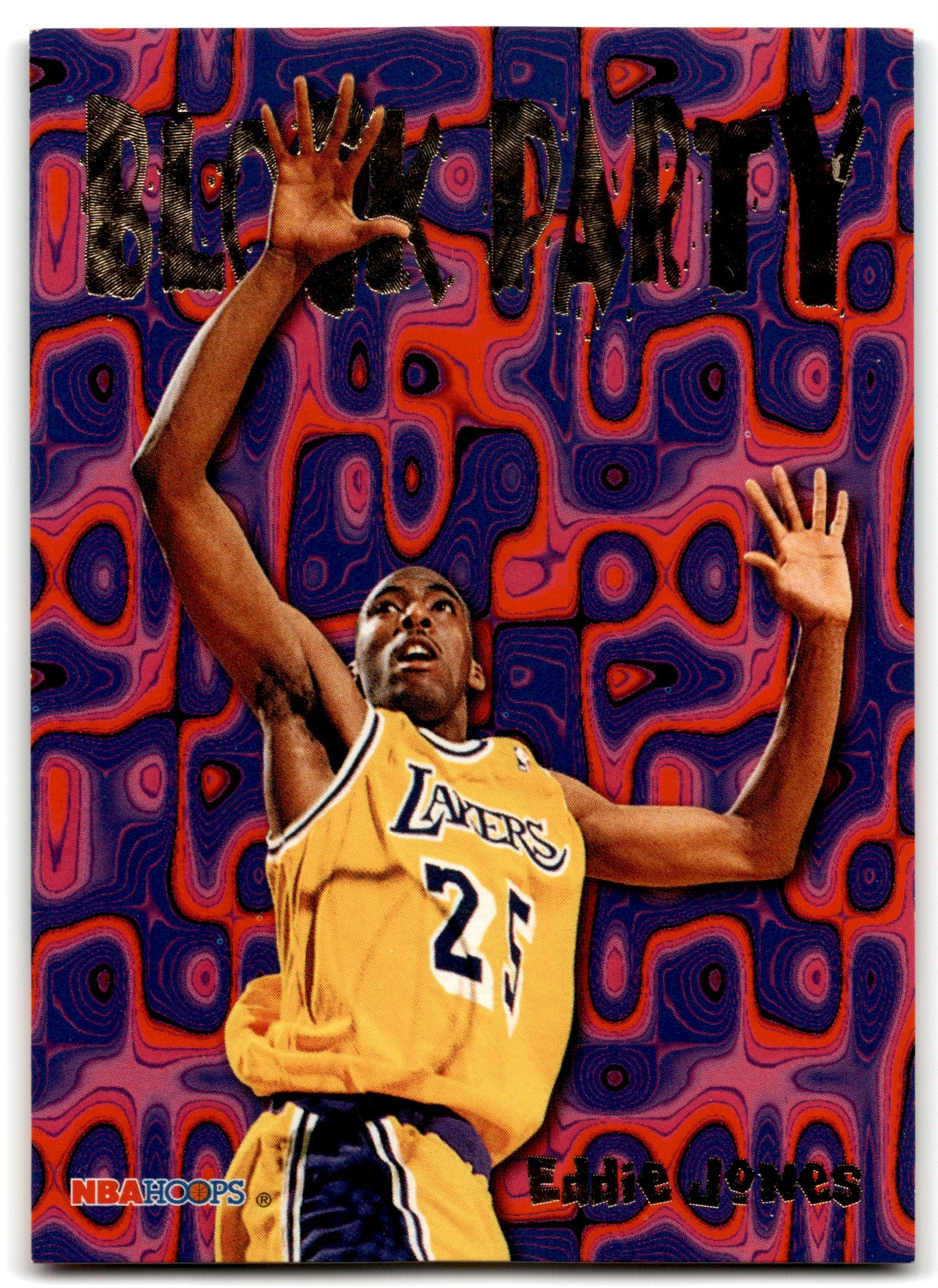 1995 Hoops Block Party Eddie Jones Los Angeles Lakers 80