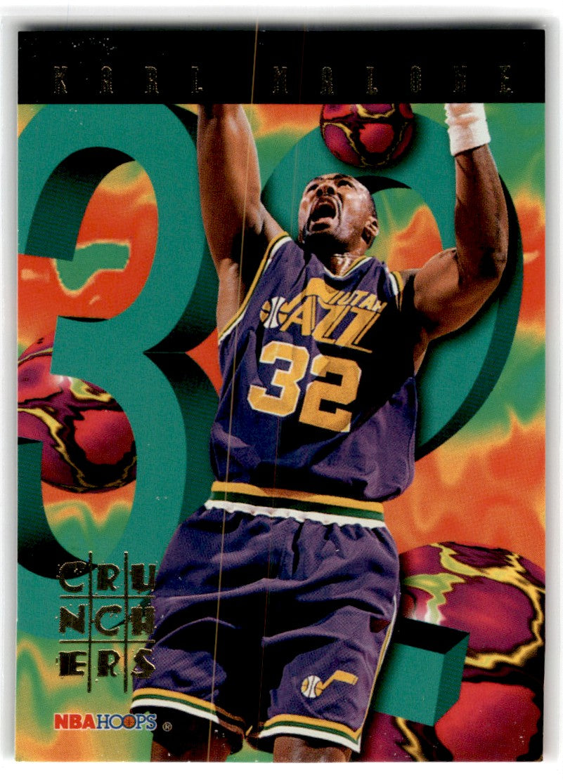 1995 Hoops Number Crunchers Karl Malone Card 17 Default Title