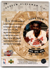 1995 Upper Deck Electric Court Hakeem Olajuwon Houston Rockets Card 178