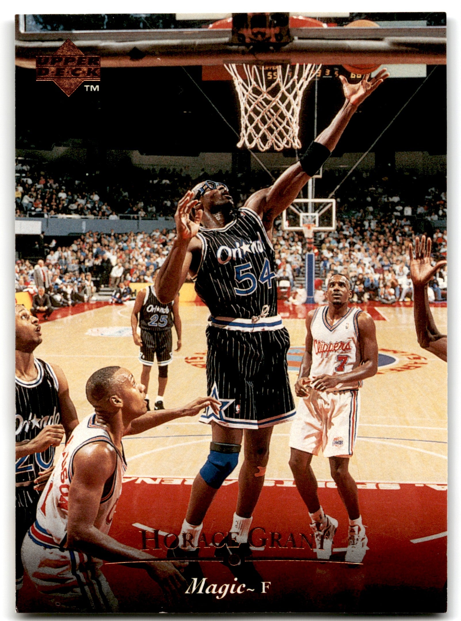 1995 Upper Deck Horace Grant Orlando Magic Card 9