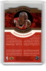 1996 Collector's Choice Jordan A Cut Above Michael Jordan Card CA10