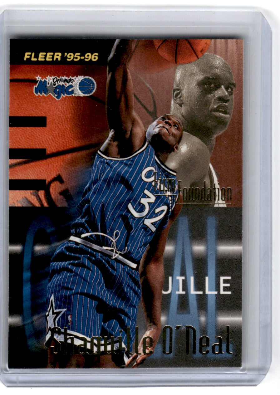 1995 Fleer Shaquille O'Neal Firm Foundation Card 338