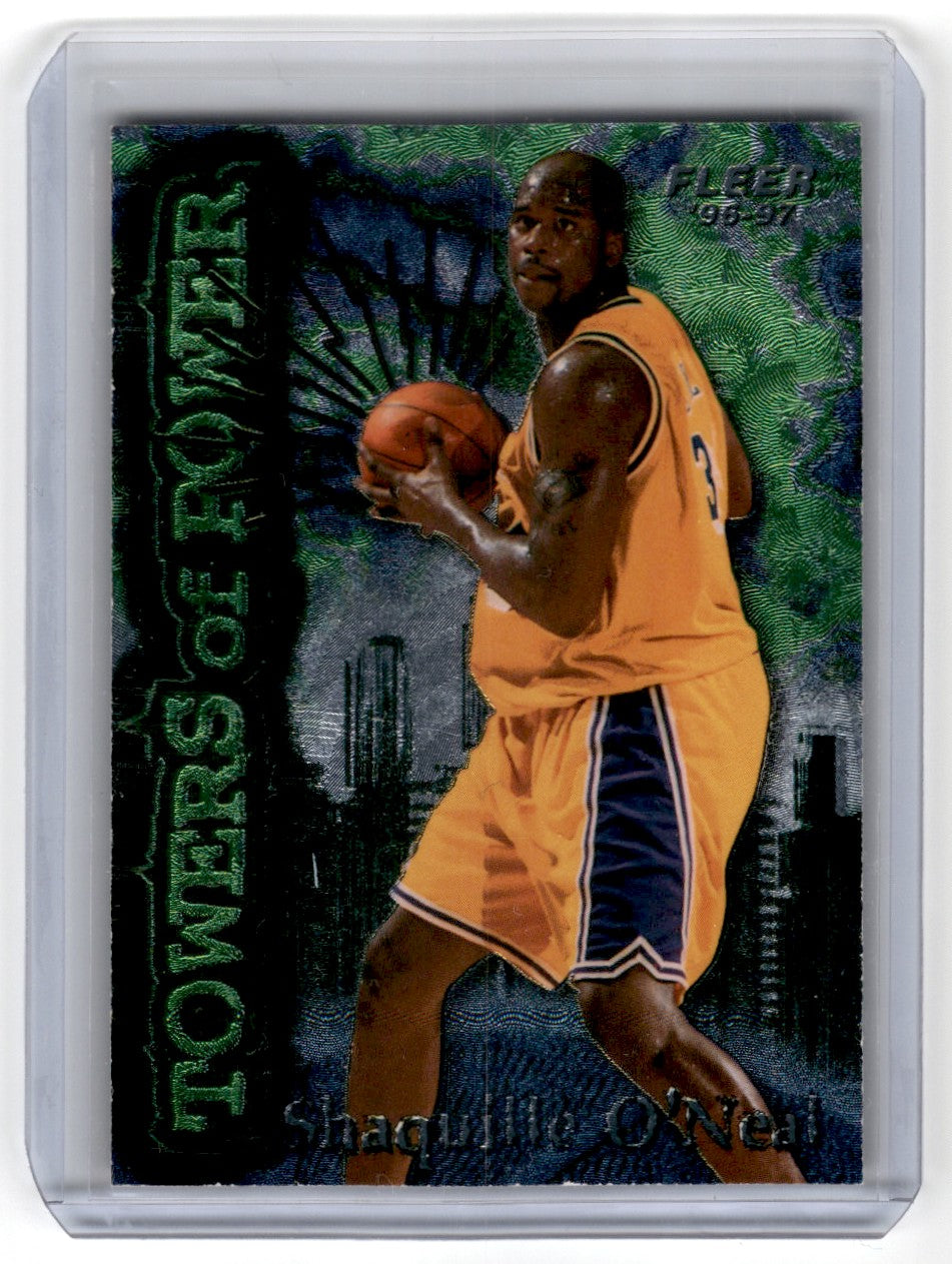 1996 Fleer Towers Power Shaquille O'Neal Card 7