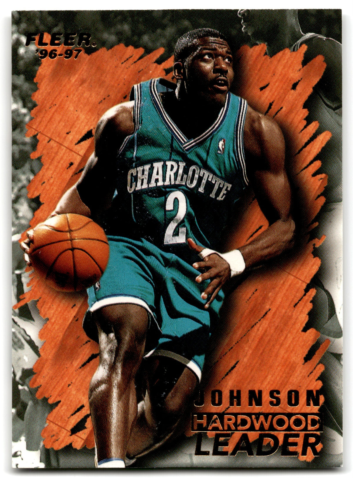 1996 Fleer Larry Johnson Charlotte Hornets 122