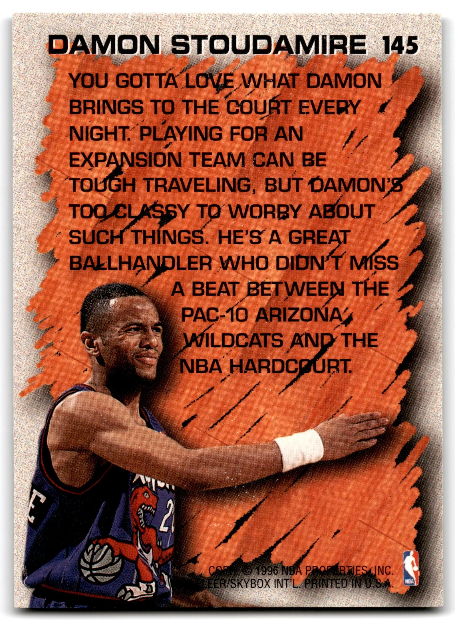 1996 Fleer Damon Stoudamire Toronto Raptors 145