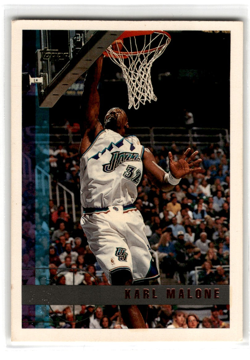 1997 Topps Karl Malone Card 166