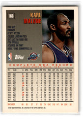 1997 Topps Karl Malone Card 166