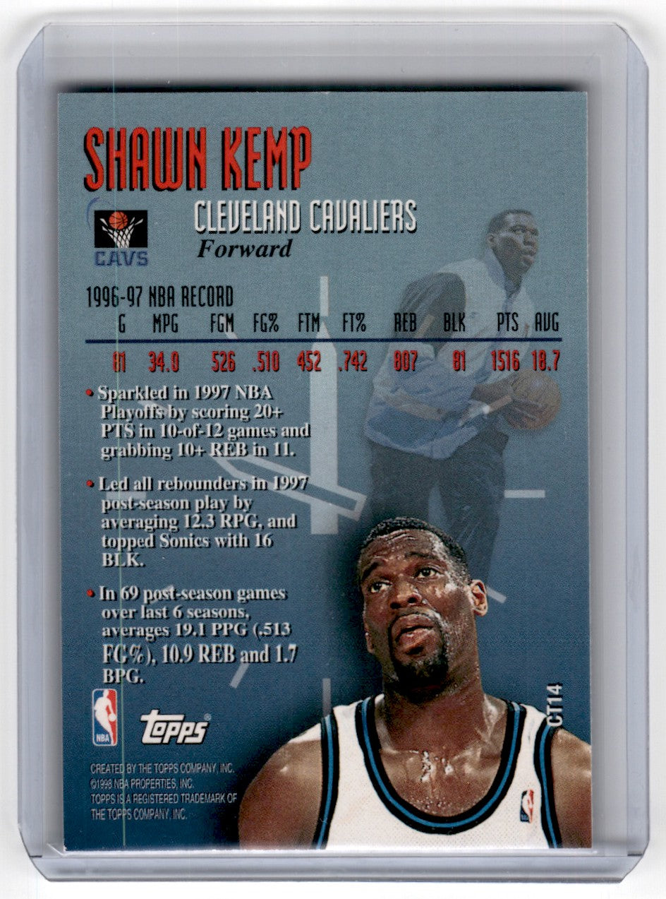 1997 Topps Clutchtime Shawn Kemp Card CT14