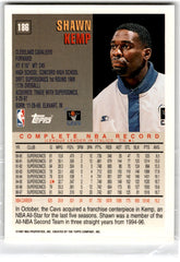 1997 Topps Shawn Kemp Card 186