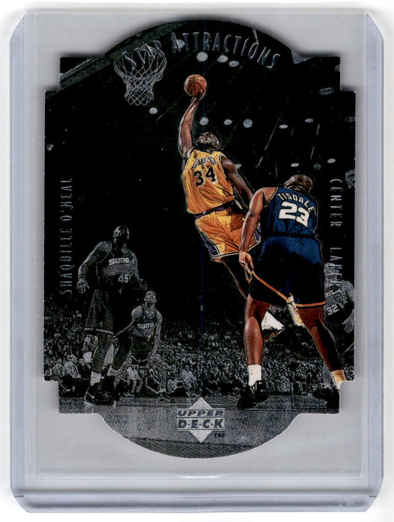 1997 Upper Deck Star Attractions Shaquille O'Neal Card SA6