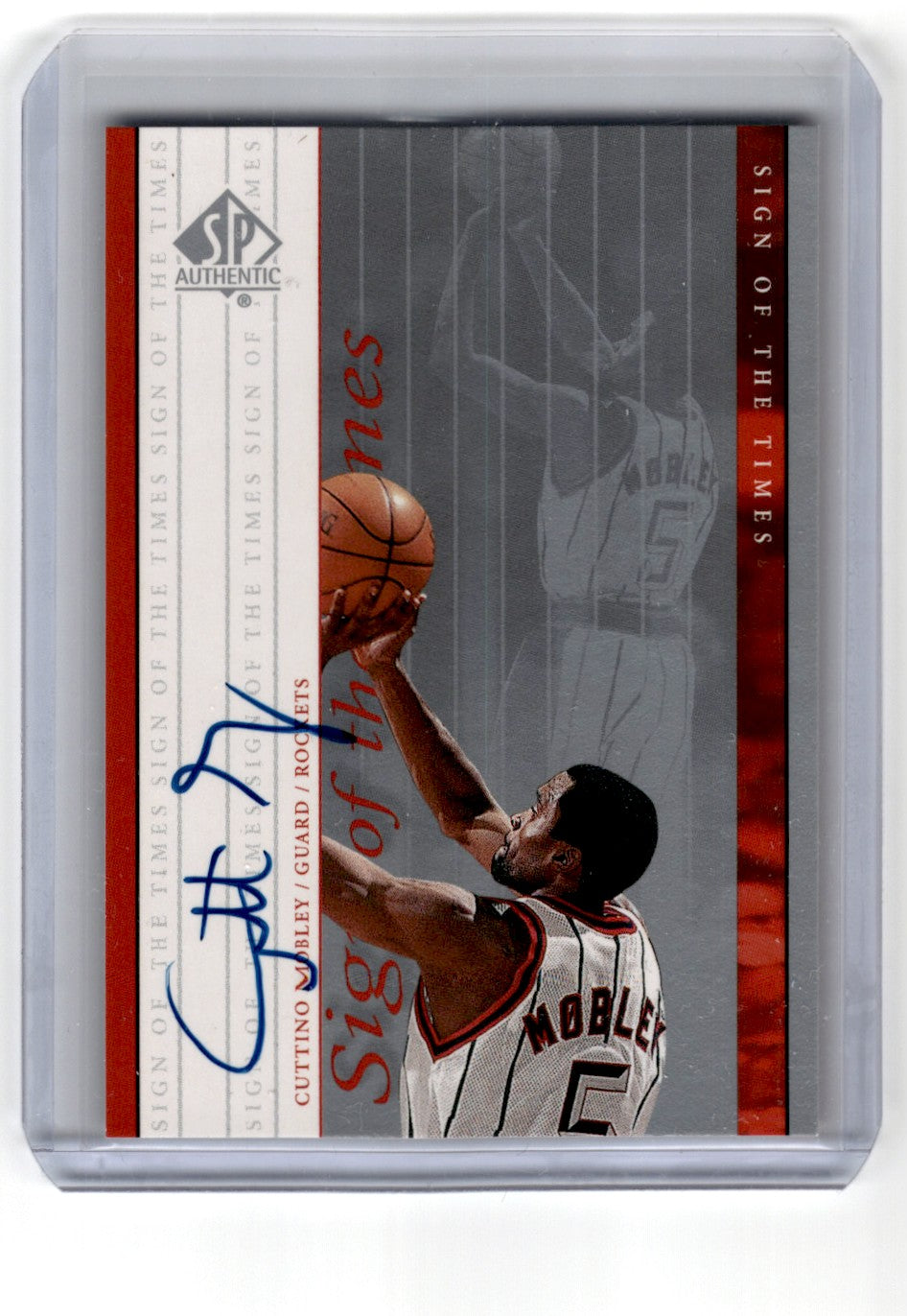 1999 SP Authentic Sign of the Times Cuttino Mobley Card CT