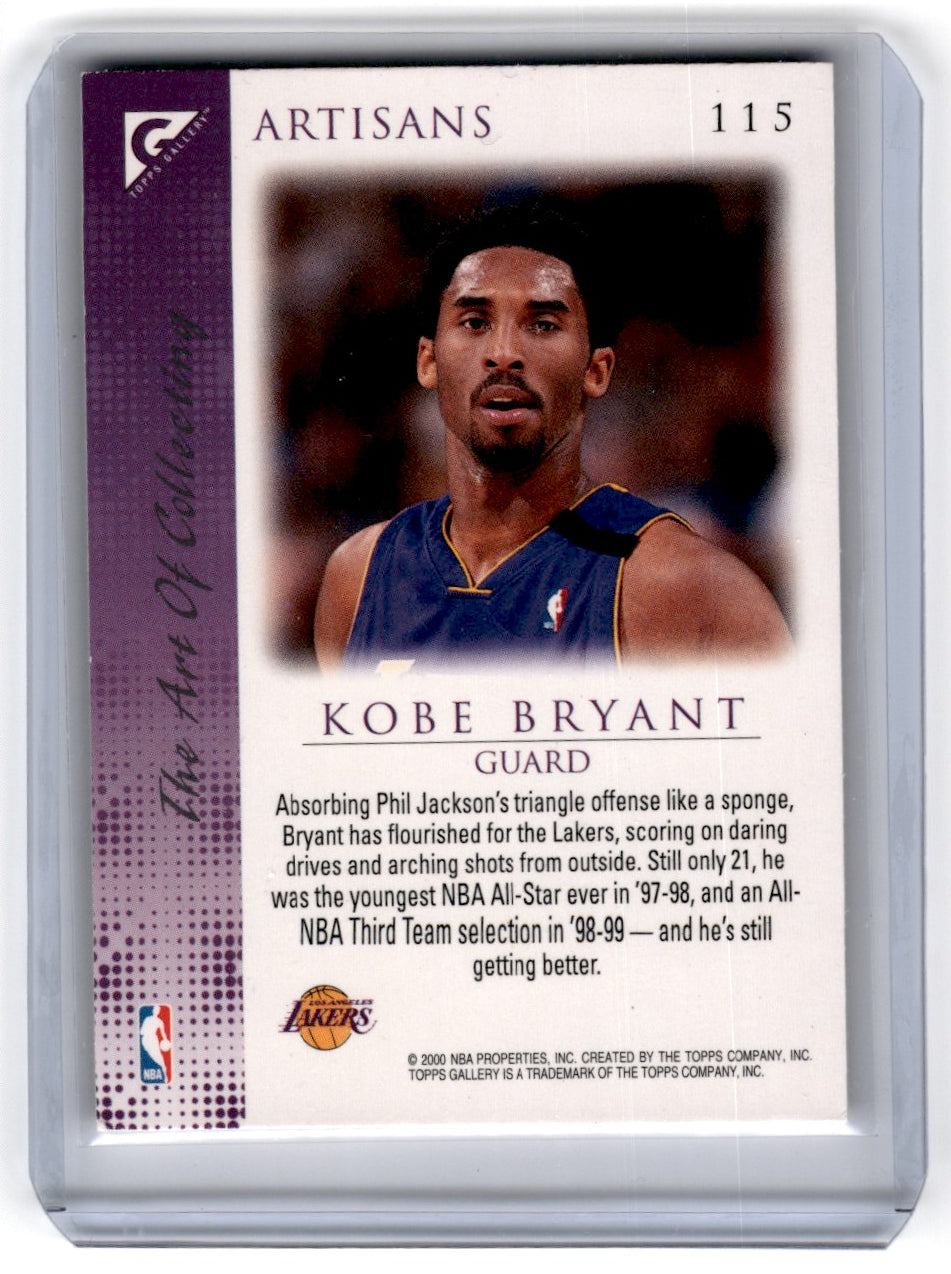 1999 Topps Gallery Kobe Bryant Card 115