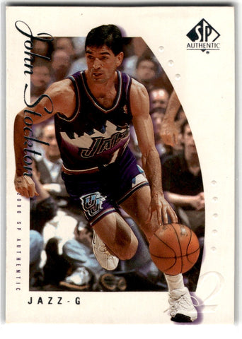 2000 Upper Deck Black Diamond John Stockton Card 83
