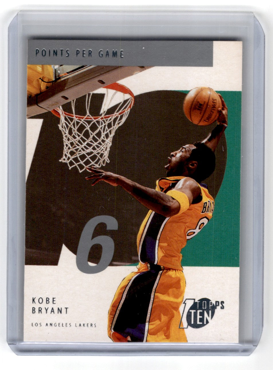 2002 Topps Ten Kobe Bryant Card 6