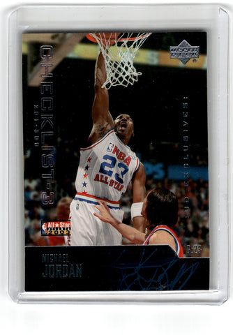 2003 Upper Deck Michael Jordan Checklist 3 Card 300